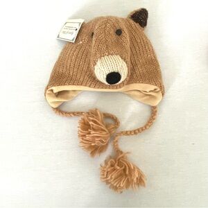 Handmade Nepal 100% Wool Teddy Bear Animal Hat
